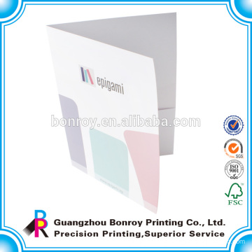 Cheap printing custom colorful paper promotional folder pockets